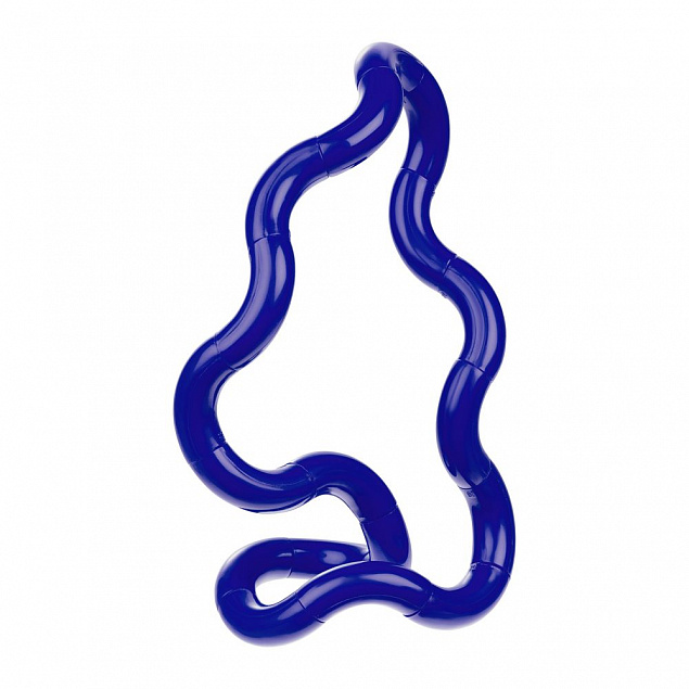 Антистресс «Змейка», синий с логотипом в Нефтекамске заказать по выгодной цене в кибермаркете AvroraStore
