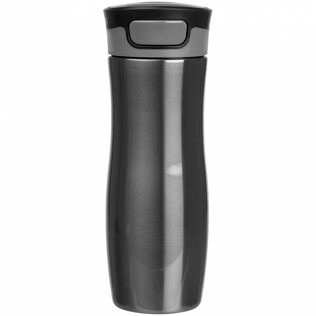 Термостакан Tansley, герметичный, вакуумный, серо-стальной с логотипом в Нефтекамске заказать по выгодной цене в кибермаркете AvroraStore