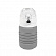 Бутылка для воды складная с карабином SPRING; серая, 550/250 мл, силикон с логотипом в Нефтекамске заказать по выгодной цене в кибермаркете AvroraStore