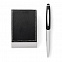Письменный набор Dallas, ручка и ручка-роллер, серебристый с логотипом в Нефтекамске заказать по выгодной цене в кибермаркете AvroraStore