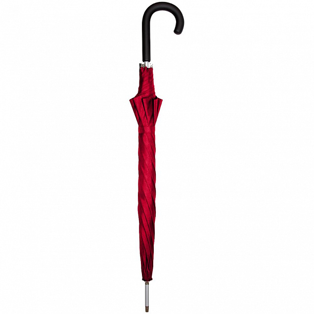 Зонт-трость Alu AC, красный с логотипом в Нефтекамске заказать по выгодной цене в кибермаркете AvroraStore