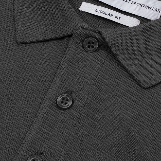 Рубашка поло мужская Neptune, темно-серая с логотипом в Нефтекамске заказать по выгодной цене в кибермаркете AvroraStore