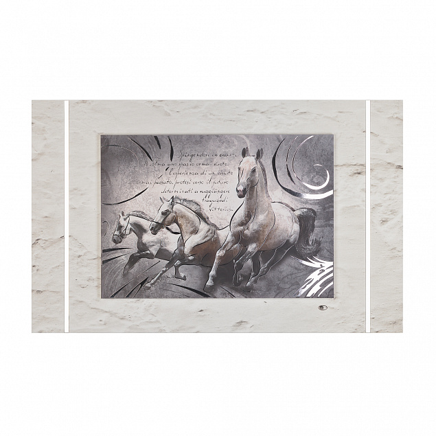Картина "Бегущие кони" с логотипом в Нефтекамске заказать по выгодной цене в кибермаркете AvroraStore
