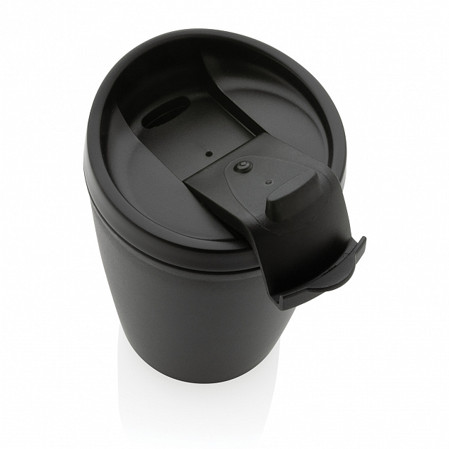 Термокружка с крышкой для кофе из переработанного полипропилена GRS, 300 мл с логотипом в Нефтекамске заказать по выгодной цене в кибермаркете AvroraStore