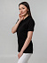 Рубашка поло женская Virma Stretch Lady, черная с логотипом в Нефтекамске заказать по выгодной цене в кибермаркете AvroraStore