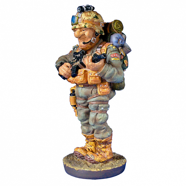 Скульптура "Военный" с логотипом в Нефтекамске заказать по выгодной цене в кибермаркете AvroraStore