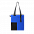 Шоппер Superbag Color (синий с чёрным) с логотипом в Нефтекамске заказать по выгодной цене в кибермаркете AvroraStore