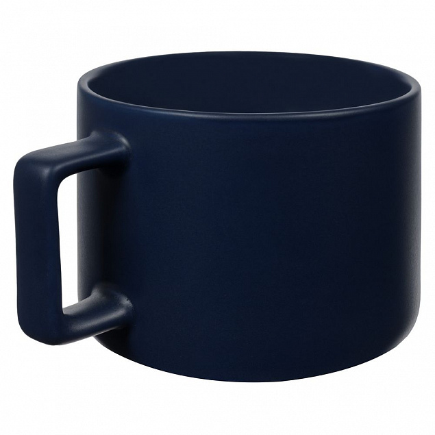 Чашка Jumbo, матовая, синяя с логотипом в Нефтекамске заказать по выгодной цене в кибермаркете AvroraStore