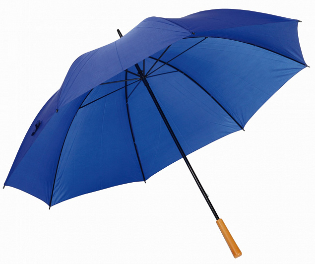 Зонт-трость RAINDROPS, синий с логотипом в Нефтекамске заказать по выгодной цене в кибермаркете AvroraStore
