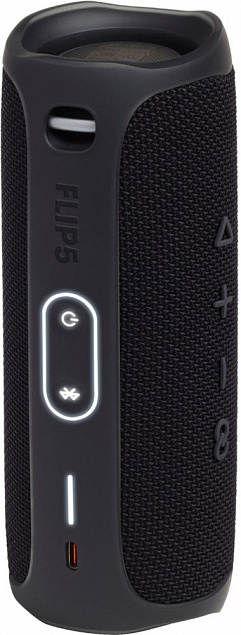 Беспроводная колонка JBL Flip 5, черная с логотипом в Нефтекамске заказать по выгодной цене в кибермаркете AvroraStore
