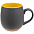 Кружка Chubby, серая с желтым с логотипом в Нефтекамске заказать по выгодной цене в кибермаркете AvroraStore