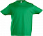 Футболка детская Imperial Kids 190, ярко-зеленая с логотипом в Нефтекамске заказать по выгодной цене в кибермаркете AvroraStore