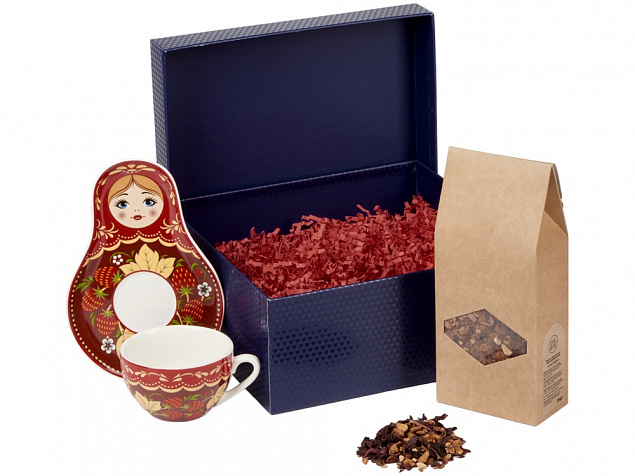 Подарочный набор: чайная пара, чай Глинтвейн с логотипом в Нефтекамске заказать по выгодной цене в кибермаркете AvroraStore