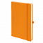 Бизнес-блокнот А5  "Silky", оранжевый,  твердая обложка,  в клетку с логотипом в Нефтекамске заказать по выгодной цене в кибермаркете AvroraStore