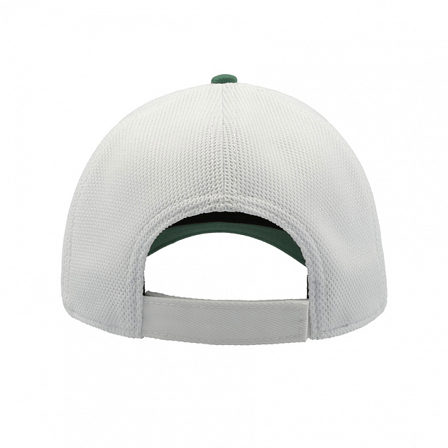 Бейсболка "Campus", белый/зеленый, 100%нейлон, 100% полиэстер, 244 г/м2 с логотипом в Нефтекамске заказать по выгодной цене в кибермаркете AvroraStore
