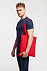Холщовая сумка Basic 105, красная с логотипом в Нефтекамске заказать по выгодной цене в кибермаркете AvroraStore