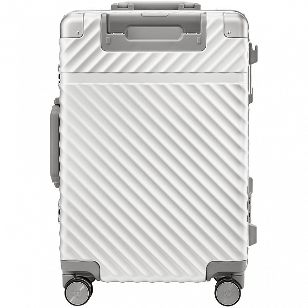 Чемодан Aluminum Frame PC Luggage V1, белый с логотипом в Нефтекамске заказать по выгодной цене в кибермаркете AvroraStore