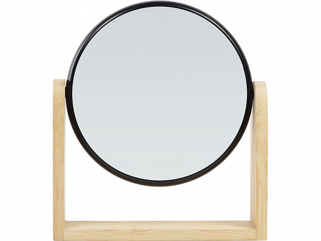 Зеркало из бамбука «Black Mirror» с логотипом в Нефтекамске заказать по выгодной цене в кибермаркете AvroraStore