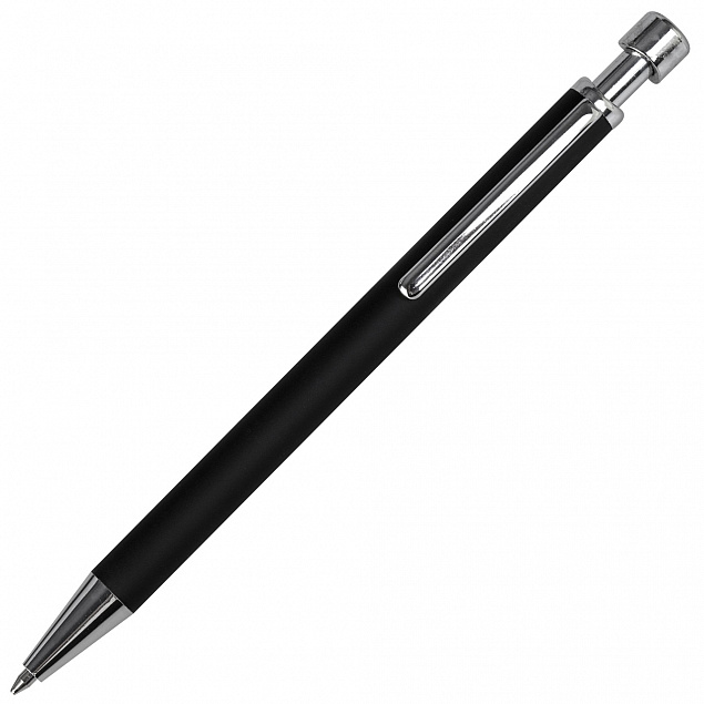 Ручка шариковая Forcer, черная с логотипом в Нефтекамске заказать по выгодной цене в кибермаркете AvroraStore