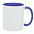 Кружка Promo Plus для сублимационной печати, синяя с логотипом в Нефтекамске заказать по выгодной цене в кибермаркете AvroraStore