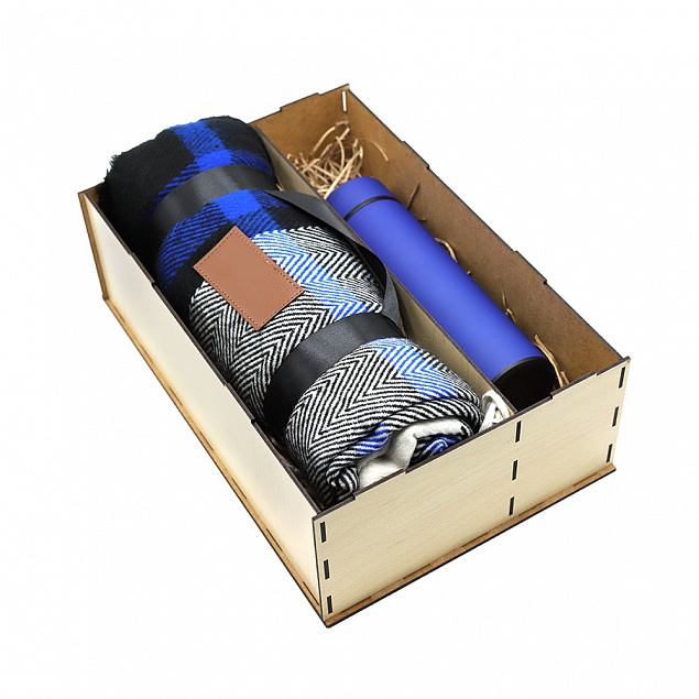 Подарочный набор Айзек, синий с логотипом в Нефтекамске заказать по выгодной цене в кибермаркете AvroraStore