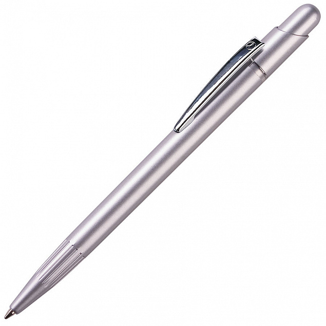 MIR, ручка шариковая с серебристым клипом, серебристый, пластик/металл с логотипом в Нефтекамске заказать по выгодной цене в кибермаркете AvroraStore