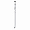 Металлическая ручка Simplistic, белый с логотипом в Нефтекамске заказать по выгодной цене в кибермаркете AvroraStore
