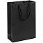 Пакет Eco Style, черный с логотипом в Нефтекамске заказать по выгодной цене в кибермаркете AvroraStore