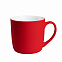 Керамическая кружка Vianа, 380 ml, soft-touch, красная с логотипом в Нефтекамске заказать по выгодной цене в кибермаркете AvroraStore