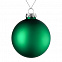 Елочный шар Finery Matt, 10 см, матовый зеленый с логотипом в Нефтекамске заказать по выгодной цене в кибермаркете AvroraStore