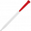 Ручка шариковая Favorite, белая с красным с логотипом в Нефтекамске заказать по выгодной цене в кибермаркете AvroraStore
