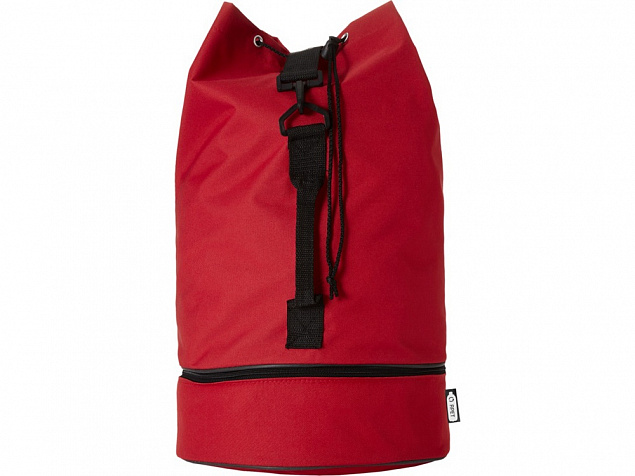 Idaho, спортивная сумка из переработанного PET-пластика, красный с логотипом в Нефтекамске заказать по выгодной цене в кибермаркете AvroraStore