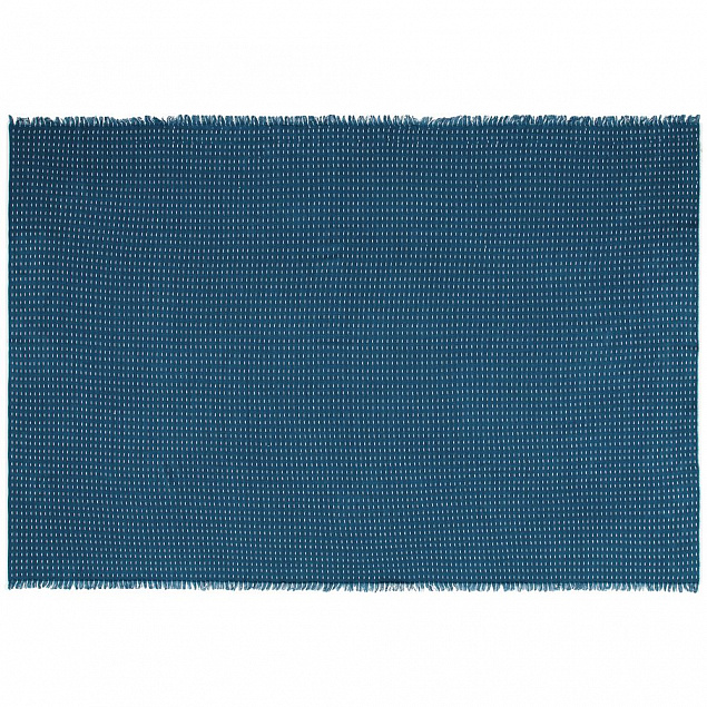 Плед Fringy, голубой с логотипом в Нефтекамске заказать по выгодной цене в кибермаркете AvroraStore