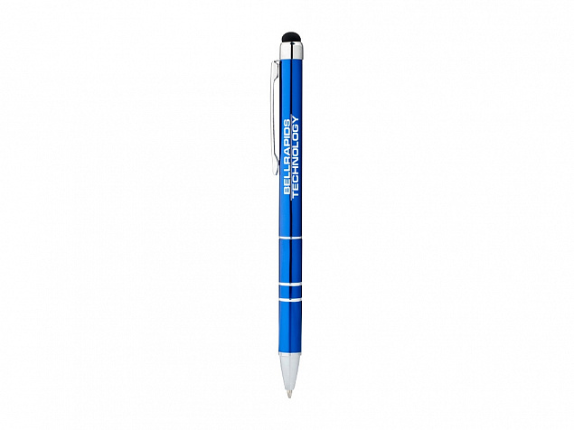 Ручка-стилус шариковая Charleston, синий, черные чернила с логотипом в Нефтекамске заказать по выгодной цене в кибермаркете AvroraStore