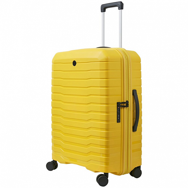 Чемодан Edge M, желтый с логотипом в Нефтекамске заказать по выгодной цене в кибермаркете AvroraStore