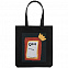 Холщовая сумка «Сода», черная с логотипом в Нефтекамске заказать по выгодной цене в кибермаркете AvroraStore