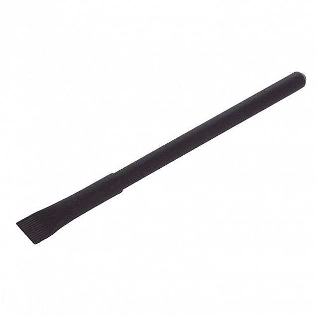 Эко ручка, черная с логотипом в Нефтекамске заказать по выгодной цене в кибермаркете AvroraStore