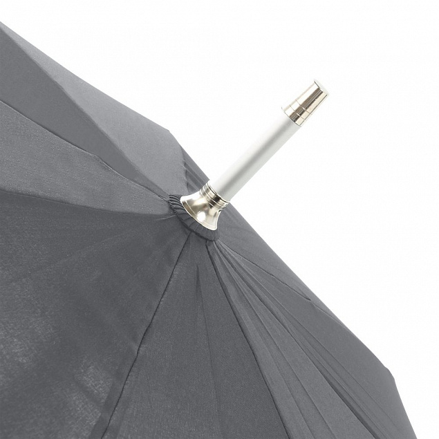 Зонт-трость Alu Golf AC, серый с логотипом в Нефтекамске заказать по выгодной цене в кибермаркете AvroraStore