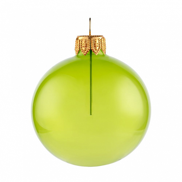 Елочный шар Gala Night в коробке, зеленый, 6 см с логотипом в Нефтекамске заказать по выгодной цене в кибермаркете AvroraStore