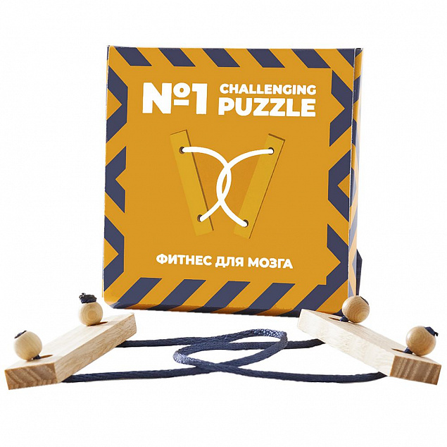 Головоломка Challenging Puzzle Wood, модель 1 с логотипом в Нефтекамске заказать по выгодной цене в кибермаркете AvroraStore