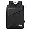 Рюкзак MetriX, чёрный с логотипом в Нефтекамске заказать по выгодной цене в кибермаркете AvroraStore