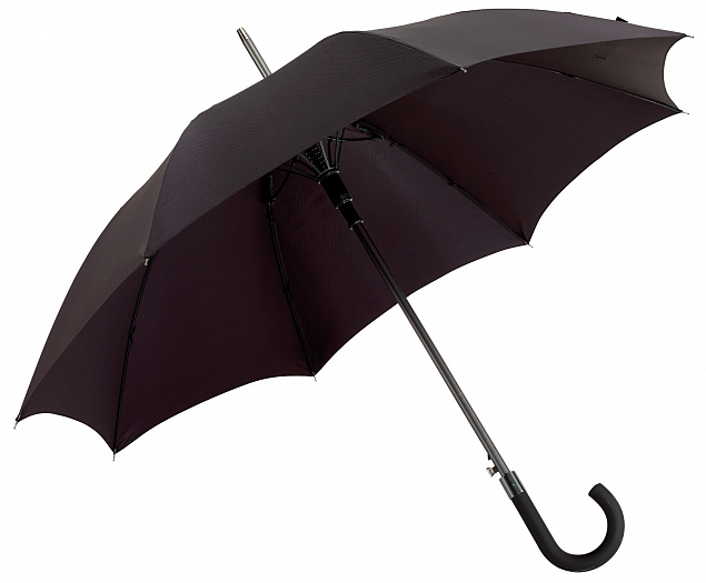 Зонт автоматический JUBILEE, черный с логотипом в Нефтекамске заказать по выгодной цене в кибермаркете AvroraStore