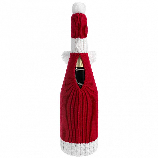 Чехол для бутылки «Дед Мороз» с логотипом в Нефтекамске заказать по выгодной цене в кибермаркете AvroraStore