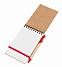 Блокнот с ручкой RECYCLE, красная с логотипом в Нефтекамске заказать по выгодной цене в кибермаркете AvroraStore