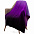 Плед Dreamshades, фиолетовый с черным с логотипом в Нефтекамске заказать по выгодной цене в кибермаркете AvroraStore