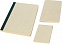 Подарочный комплект из 3 предметов из травяной бумаги Verde, cream с логотипом в Нефтекамске заказать по выгодной цене в кибермаркете AvroraStore