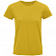 Футболка женская Pioneer Women, желтая с логотипом в Нефтекамске заказать по выгодной цене в кибермаркете AvroraStore