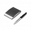 Письменный набор Dallas, ручка и ручка-роллер, серебристый с логотипом в Нефтекамске заказать по выгодной цене в кибермаркете AvroraStore