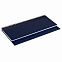 Недатированный планинг  VELVET 298x140 мм, синий с логотипом в Нефтекамске заказать по выгодной цене в кибермаркете AvroraStore