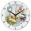 Часы стеклянные на заказ Time Wheel с логотипом в Нефтекамске заказать по выгодной цене в кибермаркете AvroraStore